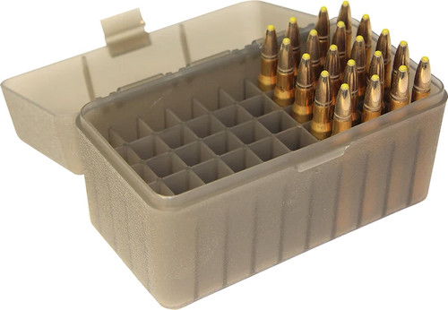 Ammo Box 50 Round 223 Flip Top Clr/Smoke