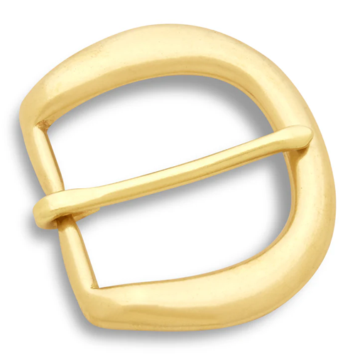 Solid Brass Buckle for 1-1/4"" River Belt (Gold)