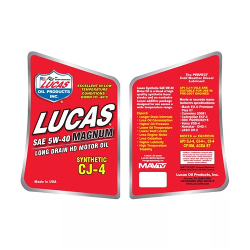 SAE 5W-40 Magnum CJ-4 Long Drain Heavy Duty Motor Oil