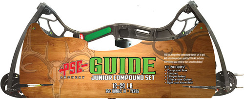 YOUTH 12-29# BLACK AGES 10+PSE BOW KIT GUIDE COMPOUND 