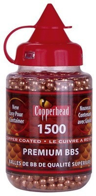 CASE OF 12-PACKS OF 1500 EACHCROSMAN COPPER COATED BB'S- 