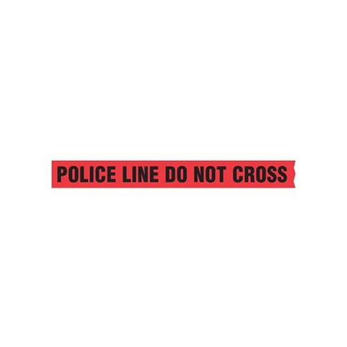 Red Barrier Tape POLICE LINE DO NOT CROSS w/o Dispenser Boxes - 8 Pack