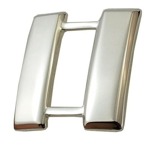 CAPTAIN Mini Smooth Metal Insignia 3/4'' High - Pair