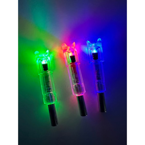 Flex Fletch LIT Lighted Crossbow Nocks .300 Blue 3 pk.
