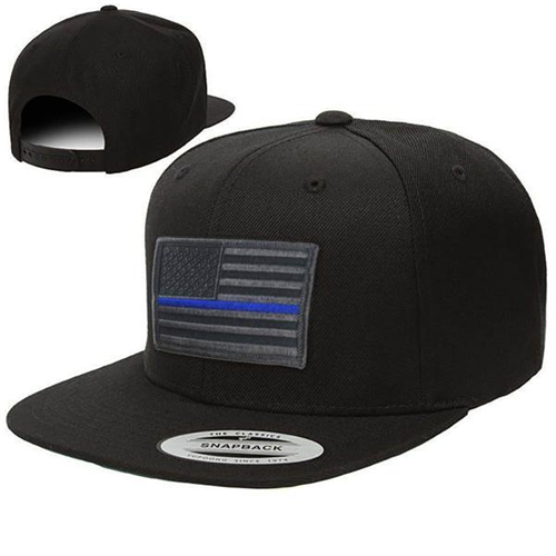 Snapback - Subdued Thin Blue Line American Flag