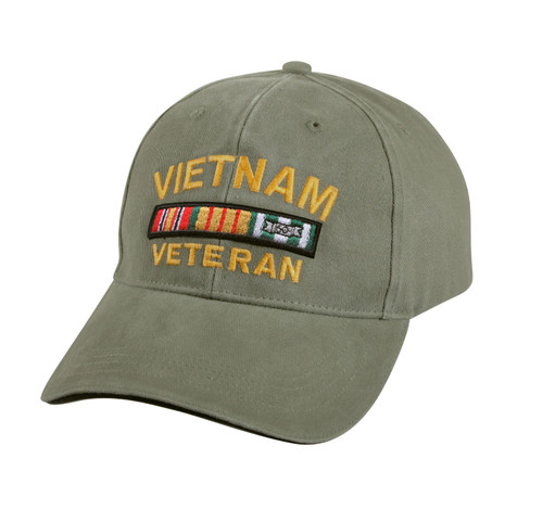 Rothco Vietnam Veteran Deluxe Vintage Low Profile Insignia Cap  Rothco Vietnam Veteran Deluxe Vintage Low Profile Insignia Cap