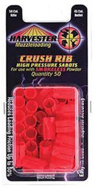 Harvester Muzzleloader 50 Cal. Crush Rib Sabots Fit 45 Cal. Bullets (Smokeless) 50/pk