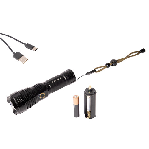 Rothco Rechargeable LED Tactical Task Light with Zoom - 2000 Lumens