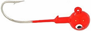 BB 1/8 BALL JIG HEAD 8BG RED
