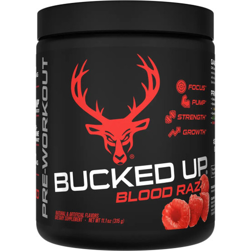 Bucked Up Pre-Workout Blood Raz 30 Serving Tub
