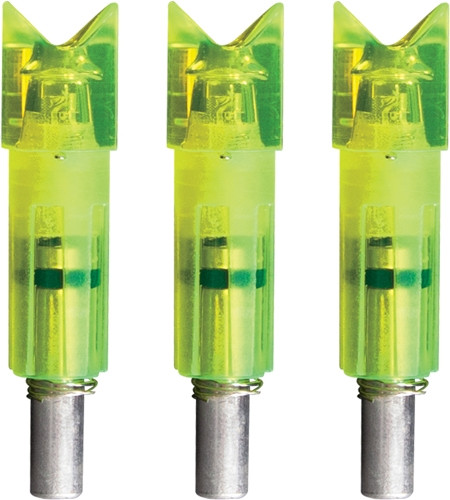 CRESCENT EASTON CARBON 3PKLUMENOK LIGHTED NOCK XBOW GRN 