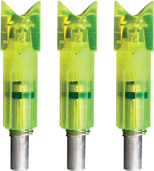 CRESCENT EASTON CARBON 3PKLUMENOK LIGHTED NOCK XBOW GRN 