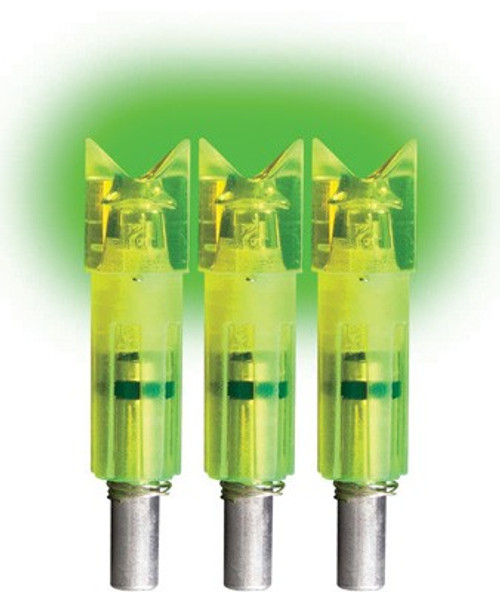 CRESCENT EASTON CARBON 3PKLUMENOK LIGHTED NOCK XBOW GRN 