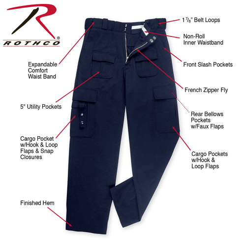 Rothco P.S.T (Public Safety Tactical) Pants - Midnight Navy Blue