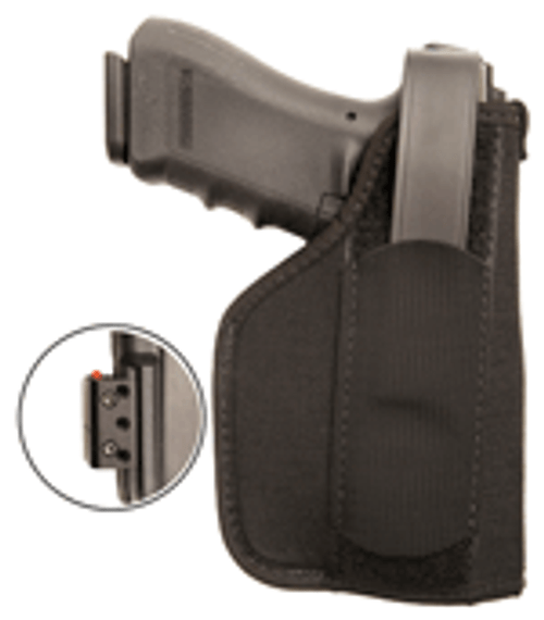 MEDIUM/LARGE AUTOS NYLON BLK<BLACKHAWK LASER HOLSTER #02 