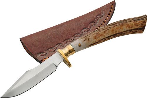 SKINNER SS BLADE SHEATHSZCO STEEL STAG 7.5" STAG TIP 
