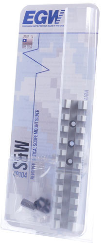 PICATINNY RAIL SILVEREGW SCOPE BASE S&W REVOLVER 