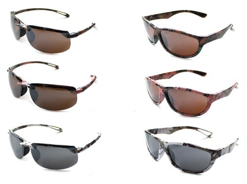 GRN-PINK-WHITE CAMO 36-PACKRIVERS EDGE SUNGLASS CASE LOTS 