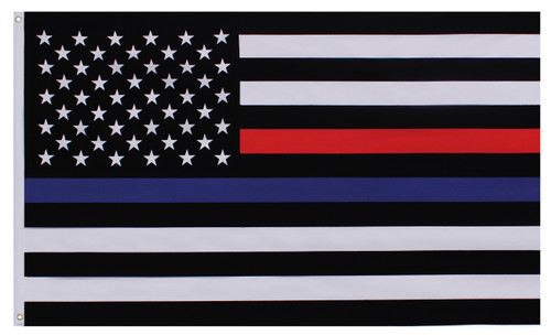 Rothco Thin Blue and Thin Red Line Flag 
