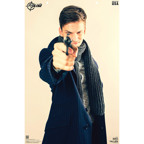 EZ AIM 23X35 PAPER TGT PHOTO MALE THREAT 50PK
