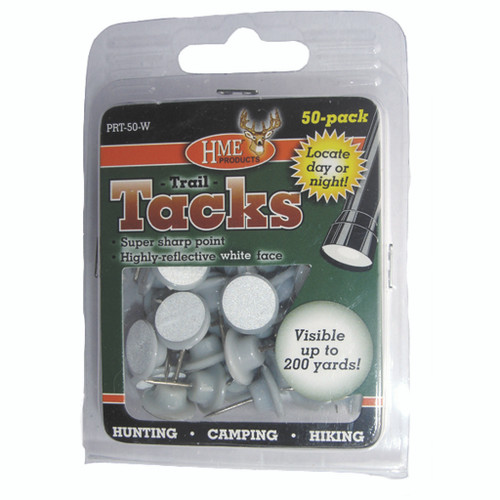 HME Plastic Reflective Tacks White 50 pk.