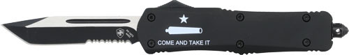 COME & TAKE IT 3.5" BLK TANTOTEMPLAR KNIFE LARGE OTF AR 