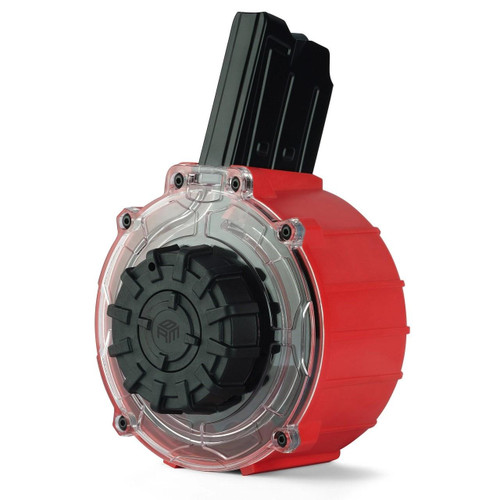 Armsco Shotgun Drum Magazine 20/rd Red with Black Parts