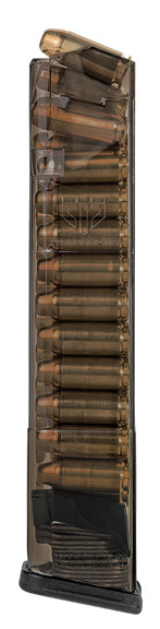ETS MAG GLOCK 22 40SW 24RD COMP CARBON SMOKE