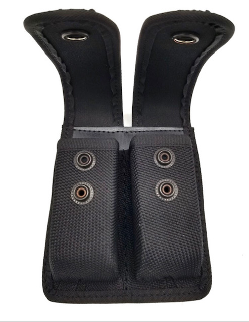 Nylon Closed Top Double Mag Pouch - Large