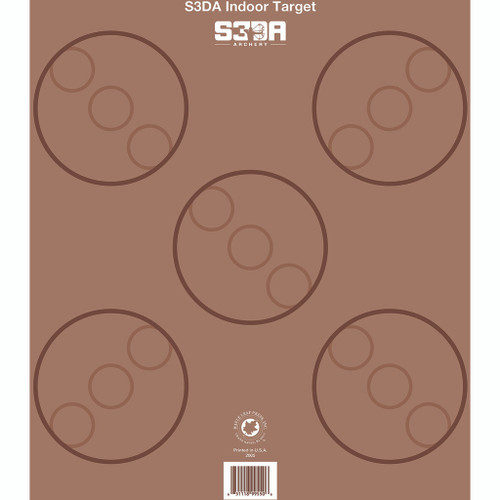 Maple Leaf S3DA 3D Target Face Brown ASA 25 pk.