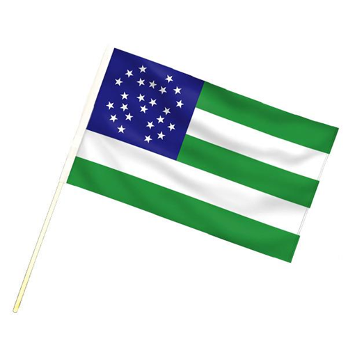 Stick Flag, Thin Blue Line, 4 X 6 Inches, Pack of 10