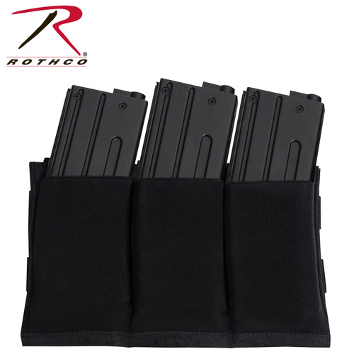 Rothco Lightweight 3 Mag Elastic Retention Pouch