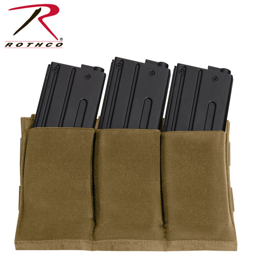 Rothco Lightweight 3 Mag Elastic Retention Pouch