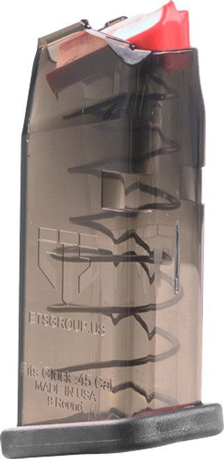 9RD CARBON SMOKE FITS G30!ETS MAGAZINE FOR GLOCK 45ACP 