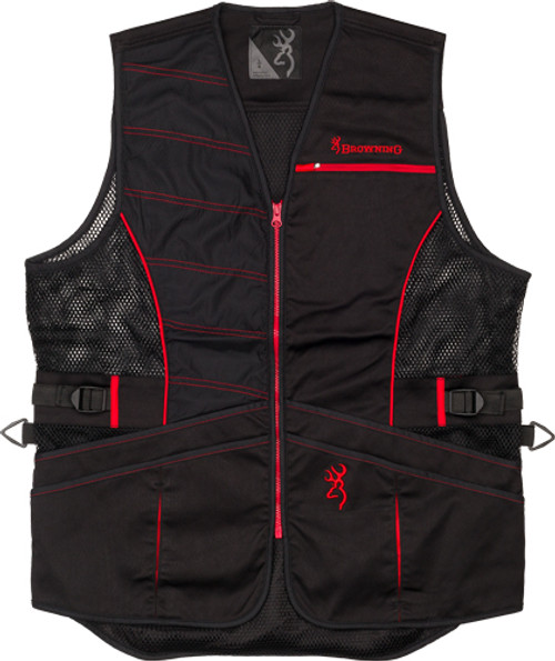 R-HAND MED BLACK/RED TRIMBROWNING ACE SHOOTING VEST 