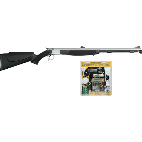 CVA Optima V2 Muzzleloader 50 Cal 26 in. Black/Stainless w/accessories outfit