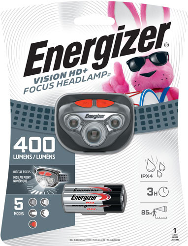 HEADLAMP 400 LUMENS W/AAA BATTENERGIZER VISION HD PLUS FOCUS 