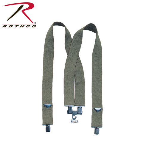 Rothco Adjustable Elastic X-Back Pant Suspenders