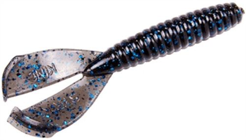 SK RAGE TWIN TAIL GRUB BLK BLU FLK