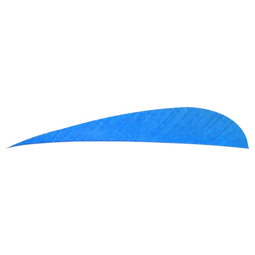 Trueflight Parabolic Feathers Blue 4 in. RW 100 pk.