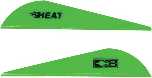 SOLID NEON GREEN 36PK!BOHNING HEAT VANE 2.5" 