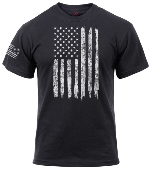 Rothco Distressed US Flag Athletic Fit T-Shirt
