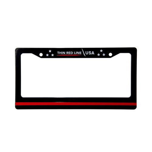 License Plate Frame - Thin Red Line
