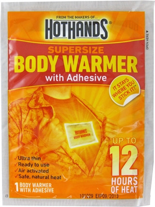 HOT HANDS BODY WARMER STICK-ON 12HR