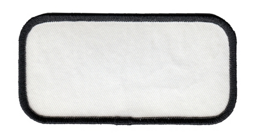 Blank Name Patch w/ Black Border - 4''x2''