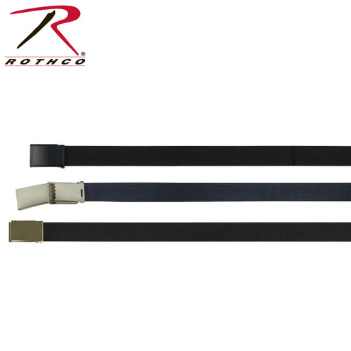 Rothco Web Belts With Flip Buckle - Black 