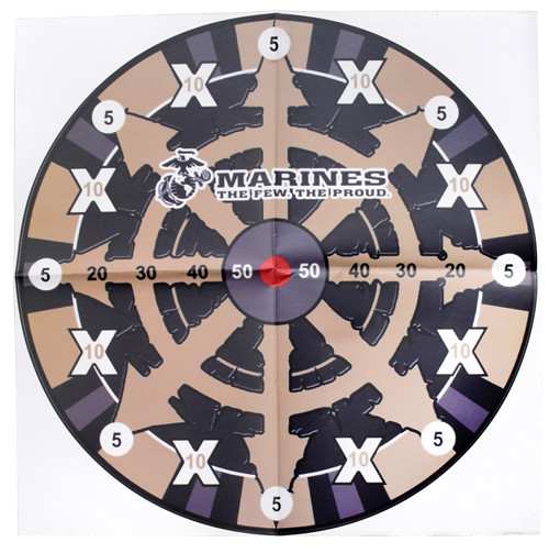 THROWING KNIVES 6-PACK BLK/FDEMC USMC 9" SPEAR POINT 