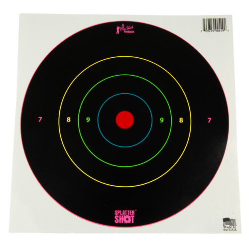 PROSHOT 8" MULTI CLR BULLSEYE 6PK