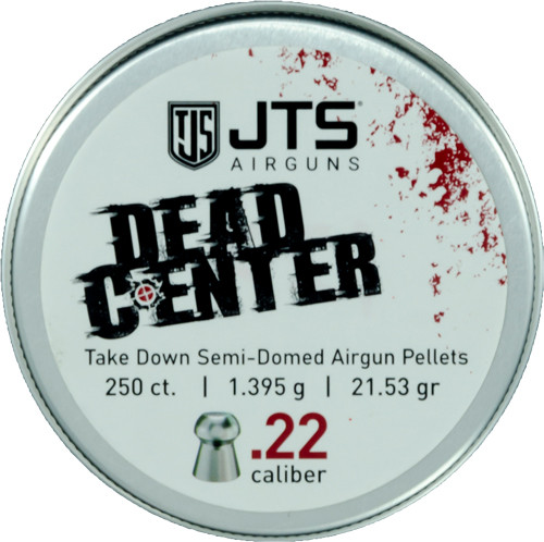 SEMI-DOMED 21.53 GR 250CTJTS PELLETS DEAD CENTER 22 