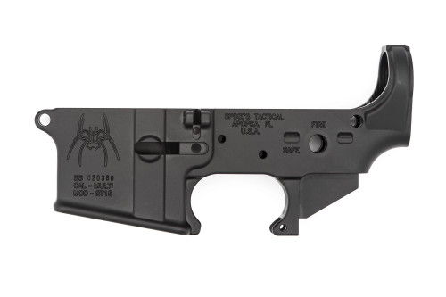SPIKES TACTICAL STRIPPED LOWER RECEIVER MULTI CAL, SPIDER W/ FIRE/SAFE--COSMETIC BLEM